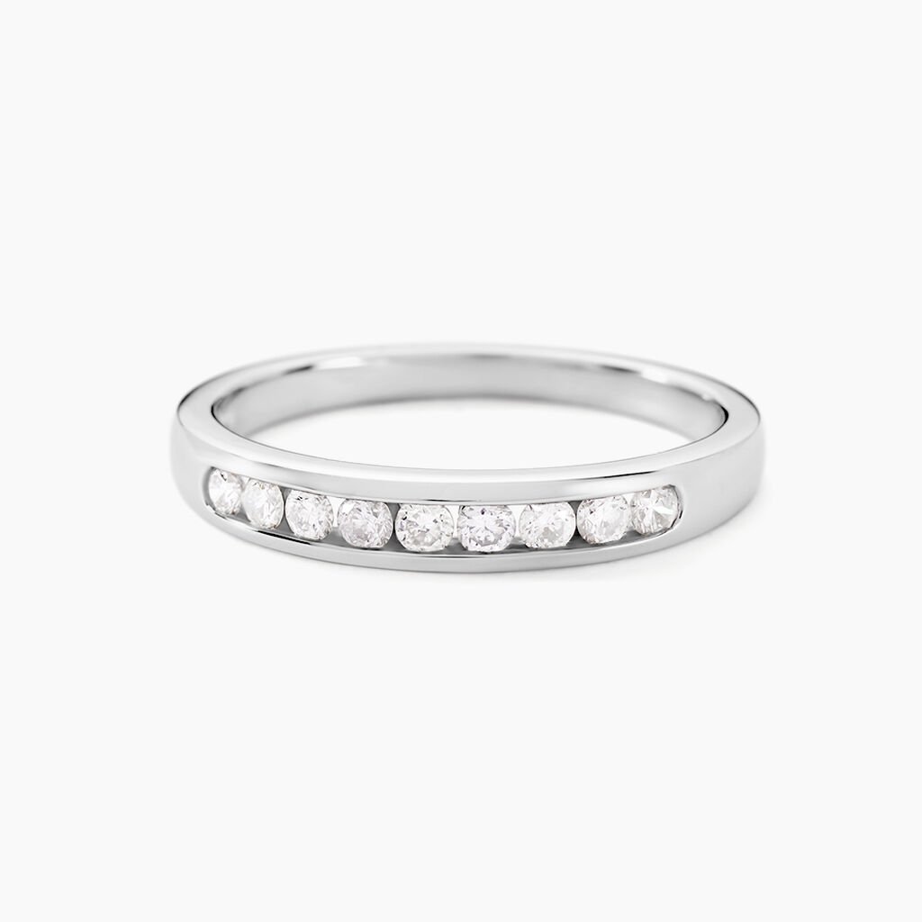 Alliance Giulia Or Blanc Diamant - Alliances Femme | Histoire d&rsquo;Or