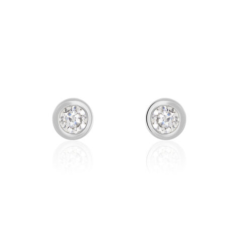 Boucles D'oreilles Pendantes Abha Argent Blanc Oxyde De Zirconium - Boucles d'oreilles fantaisie Femme | Histoire d’Or