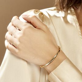 Bracelet Jonc Cynthia Fil Plat Lisse Or Jaune - Bracelets joncs Femme | Histoire d’Or