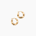 Cr&eacute;oles Keara Plaqu&eacute; Or Jaune - Boucles d'oreilles cr&eacute;oles Femme | Histoire d&rsquo;Or