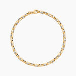 Bracelet Carlo Or Bicolore Maille Marine Ronde - Bracelets cha&icirc;ne Homme | Histoire d&rsquo;Or