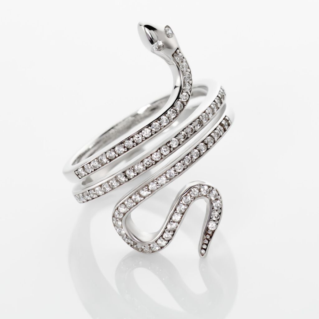Bague Wesley Argent Blanc Oxydes De Zirconium - Bagues avec pierre Femme | Histoire d&rsquo;Or