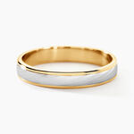 Alliance Effet Mat Or Bicolore - Alliances Unisex | Histoire d&rsquo;Or
