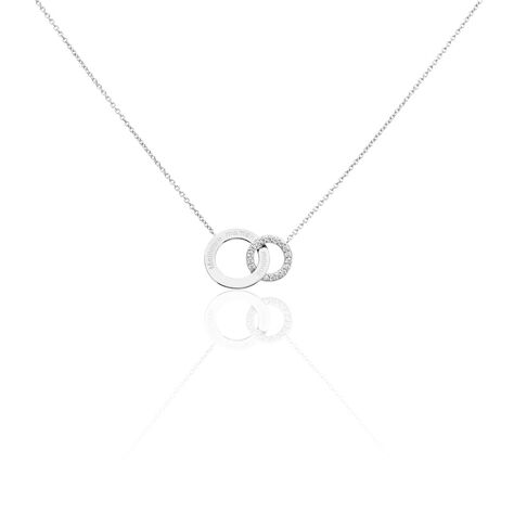 Collier Ananth Argent Blanc Oxyde De Zirconium - Colliers fantaisie Femme | Histoire d&rsquo;Or