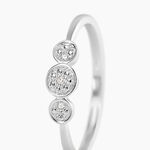 Bague Or Blanc Abital Diamants - Bagues avec pierre Femme | Histoire d&rsquo;Or
