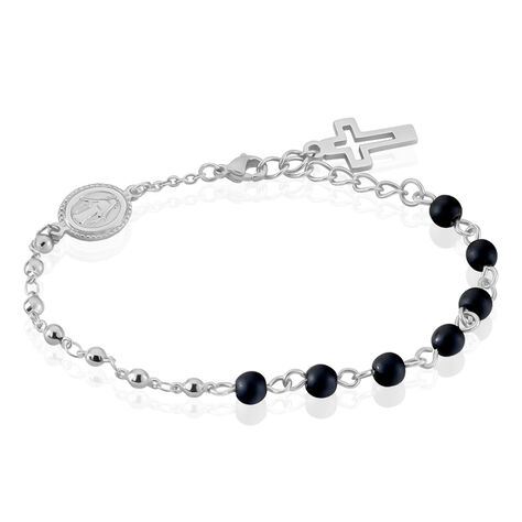 Bracelet Maximus Acier Blanc Onyx - Bracelets Homme | Histoire d’Or
