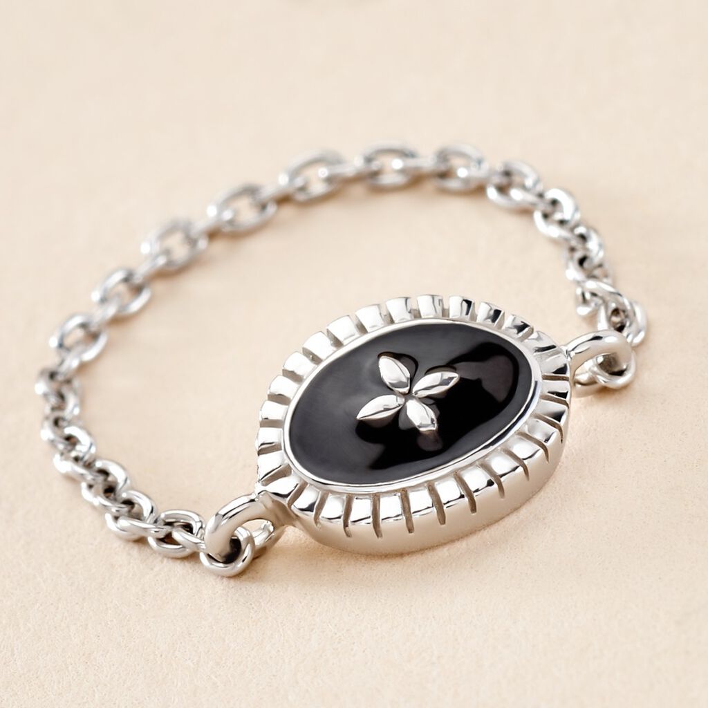 Bague Polka Argent Blanc - Bagues fantaisie Femme | Histoire d&rsquo;Or