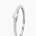 Bague Eliisa Platine Blanc Diamant - Bagues solitaires Femme | Histoire d&rsquo;Or
