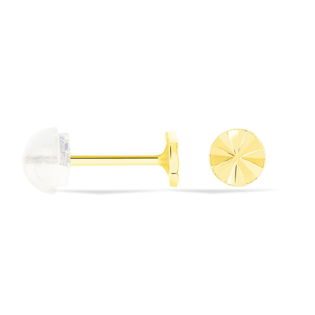 Boucles D'oreilles Puces Berangere Cercle Or Jaune - Clous d'oreilles Femme | Histoire d’Or