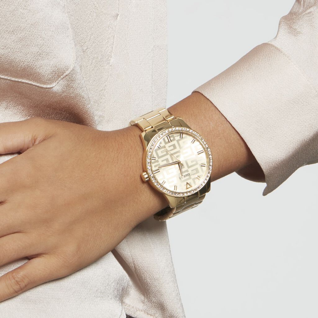 Montre Guess G Check Acier Dore - Montres Femme | Histoire d’Or