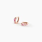 Cr&eacute;oles Rio Argent Rose Oxyde De Zirconium - Boucles d'oreilles cr&eacute;oles Femme | Histoire d&rsquo;Or