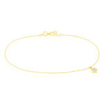 Cha&icirc;ne De Cheville Valentiane Or Jaune Oxyde De Zirconium - Cha&icirc;nes de cheville Femme | Histoire d&rsquo;Or