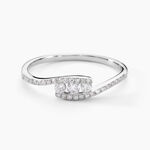 Bague Eternite Or Blanc Diamant - Bagues avec pierre Femme | Histoire d&rsquo;Or