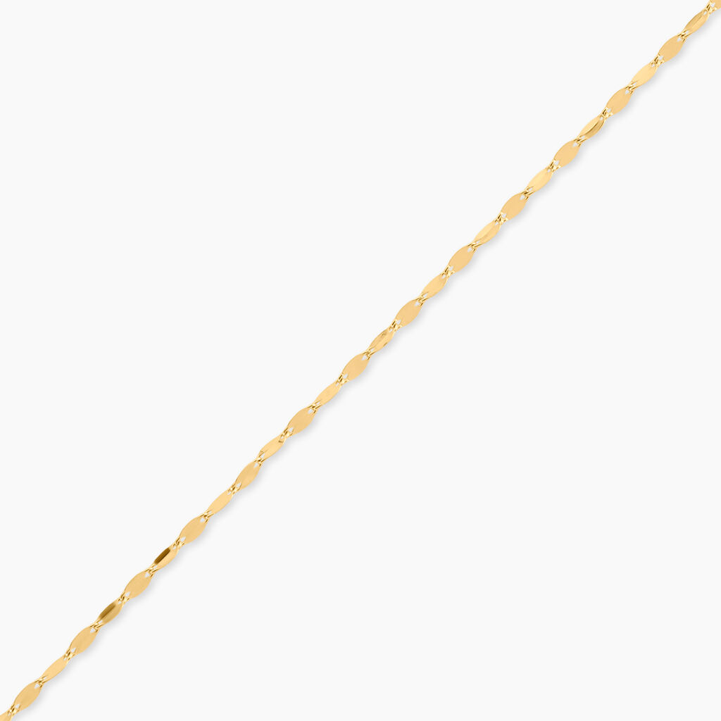 Cha&icirc;ne De Cheville Lyudmila Argent Dor&eacute; A L'Or 750/1000 - Cha&icirc;nes de cheville Femme | Histoire d&rsquo;Or