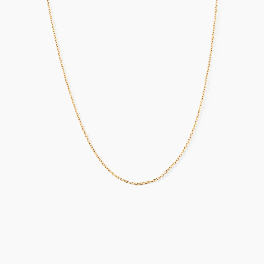 Chaîne Igoa Maille Forçat Diamantee Or Jaune