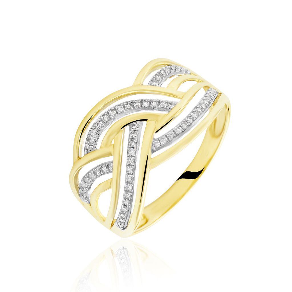 Bague Leopoldine Or Jaune Diamant - Bagues avec pierre Femme | Histoire d’Or