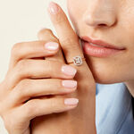 Bague 1986 Or Jaune Diamant - Bagues solitaires Femme | Histoire d&rsquo;Or