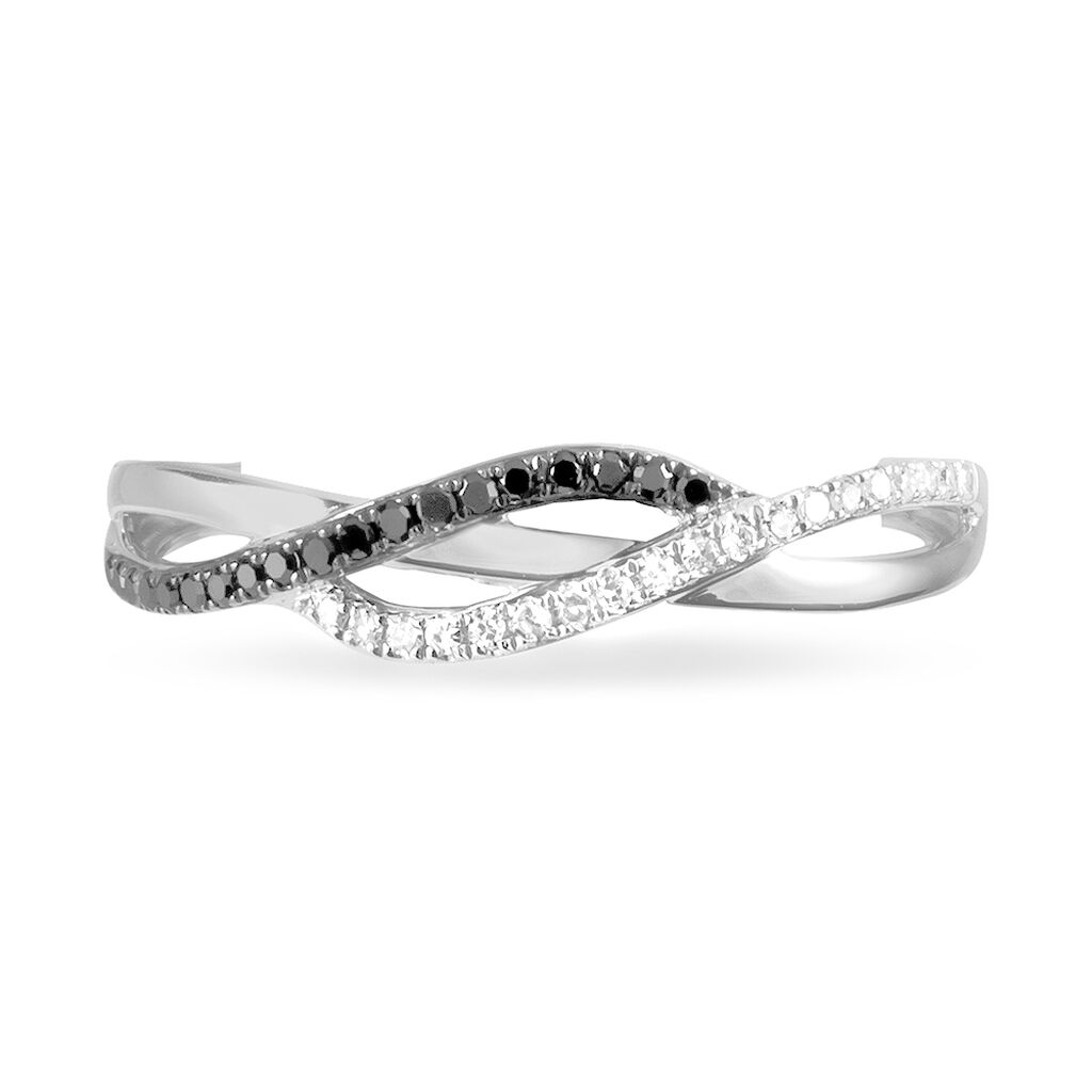 Bague Naciye Or Blanc Diamant - Bagues avec pierre Femme | Histoire d’Or