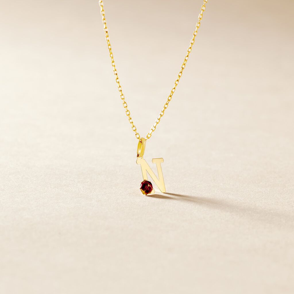 Pendentif Helidie Coccinelle Lettre Or Jaune - Pendentifs Enfant | Histoire d’Or