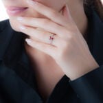 Bague Angie Or Blanc Quartz Et Diamant - Bagues avec pierre Femme | Histoire d&rsquo;Or