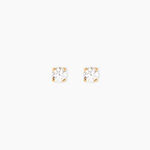 Boucles D'Oreilles Puces One Or Jaune Diamants - Clous d'oreilles Femme | Histoire d&rsquo;Or