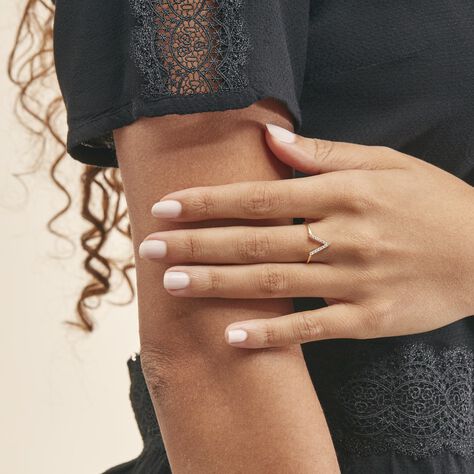 Bague Celene Or Jaune Oxyde De Zirconium - Bagues avec pierre Femme | Histoire d’Or