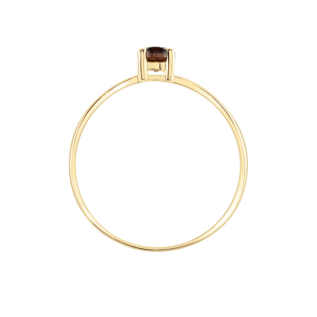 Bague Lily Or Jaune Quartz - Bagues solitaires Femme | Histoire d’Or