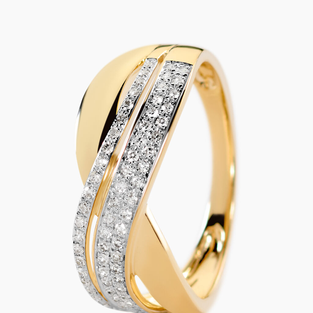 Bague Merlin Or Jaune Diamant - Bagues avec pierre Femme | Histoire d&rsquo;Or