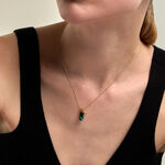 Collier Mala&iuml;ka Argent Dor&eacute; A L'Or 750/1000 Malachite - Colliers Femme | Histoire d&rsquo;Or