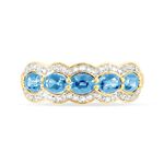 Bague Margaux Or Jaune Topaze Et Diamant - Bagues avec pierre Femme | Histoire d&rsquo;Or