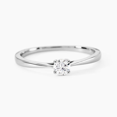 Bague Solitaire One Platine Blanc Diamant - Bagues solitaires Femme | Histoire d&rsquo;Or