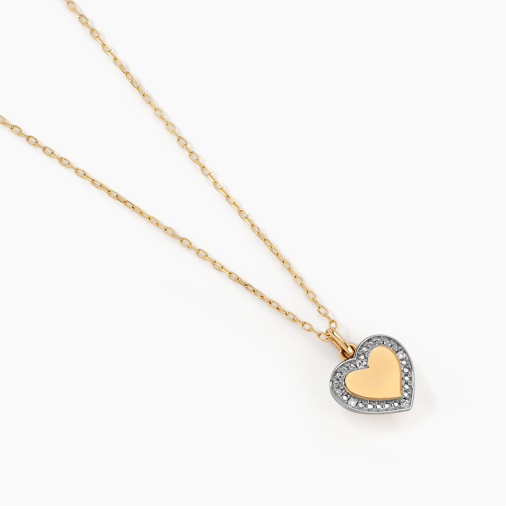 Collier Promesse Pour L'eternite Or Jaune Diamant - Cadeaux de naissance Femme | Histoire d’Or