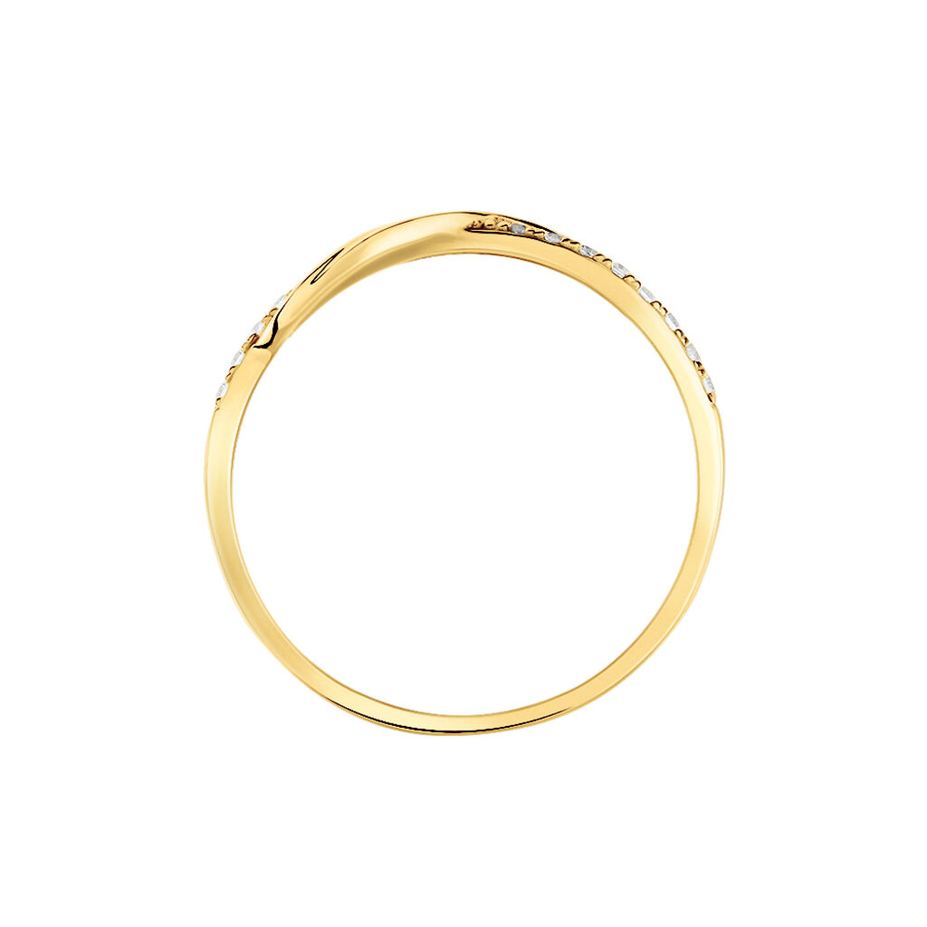 Bague Cass Or Jaune Oxyde - Bagues avec pierre Femme | Histoire d’Or