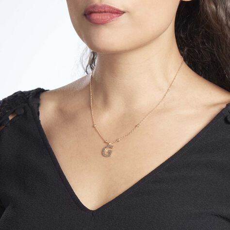 Collier Plaqué Or Jaune Lettra - Colliers fantaisie Femme | Histoire d’Or