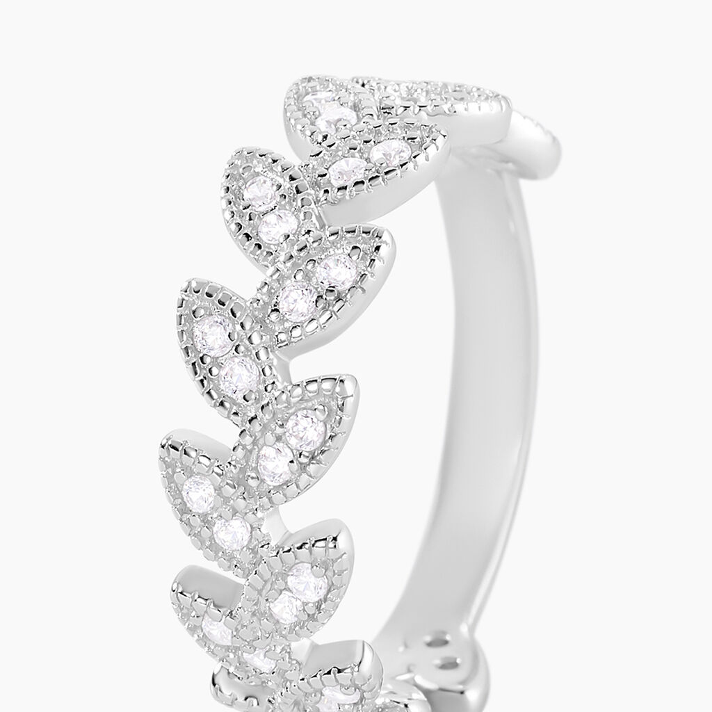 Bague Argent Blanc Cynome Oxydes De Zirconium - Bagues avec pierre Femme | Histoire d’Or