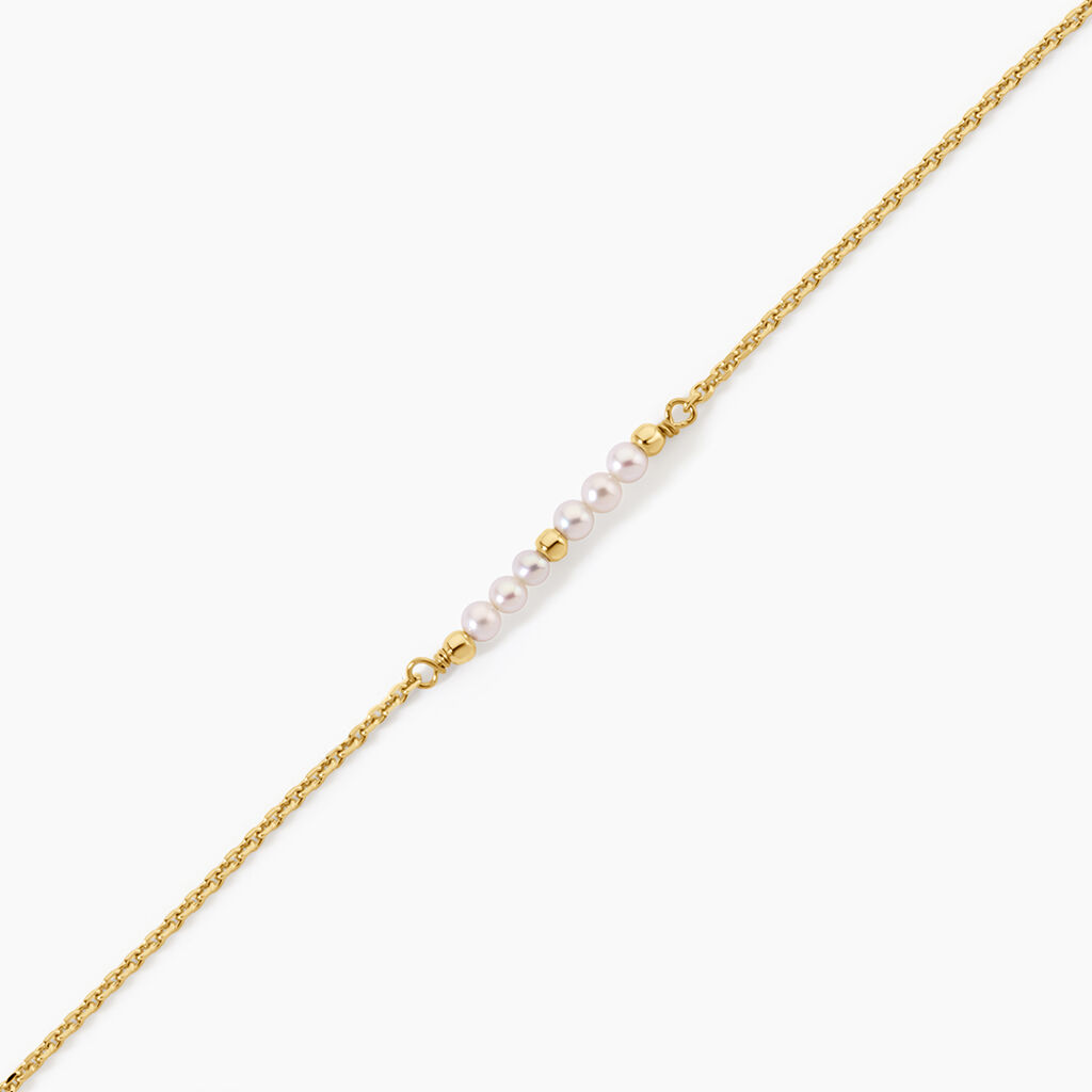 Bracelet Tova Argent Dor&eacute; A L'Or 750/1000 Perle De Culture - Bracelets  | Histoire d&rsquo;Or