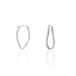 Créoles Desya Argent Blanc Oxyde De Zirconium - Boucles d'oreilles créoles Femme | Histoire d’Or