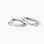 Cr&eacute;oles Carlota Argent Blanc - Boucles d'oreilles cr&eacute;oles Femme | Histoire d&rsquo;Or