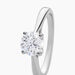 Bague Solitaire Fiona Or Blanc Diamant Synthetique - Bagues solitaires Femme | Histoire d’Or