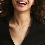 Collier Kadidjatou Or Rose Oxyde De Zirconium - Bijoux Coeur Femme | Histoire d&rsquo;Or