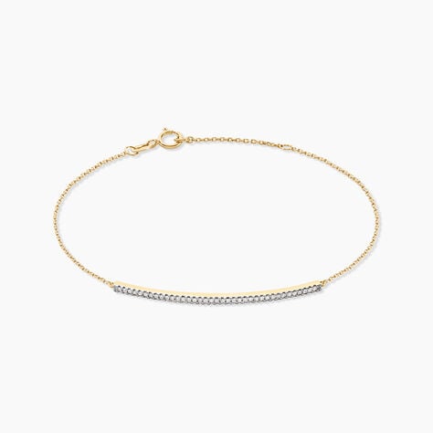 Bracelet Or Jaune Nalania Diamant - Bracelets Femme | Histoire d&rsquo;Or