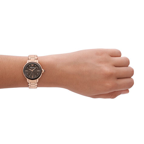 Montre Emporio Armani Marron - Montres Femme | Histoire d’Or