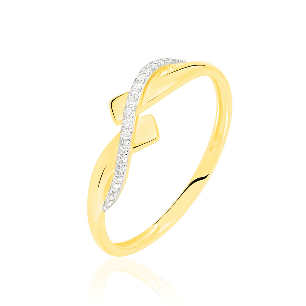 Bague Beata Or Jaune Diamant - Bagues avec pierre Femme | Histoire d’Or