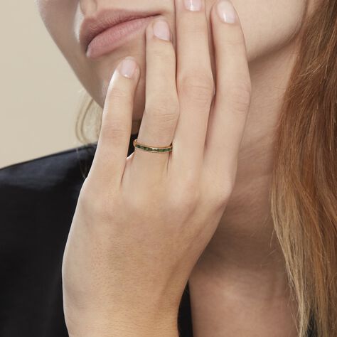 Bague Plaqué Or Jai Oxyde De Zirconium - Bagues avec pierre Femme | Histoire d’Or