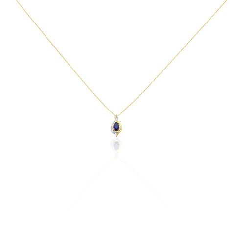 Collier Or Jaune Angelika Saphir - Colliers Femme | Histoire d’Or