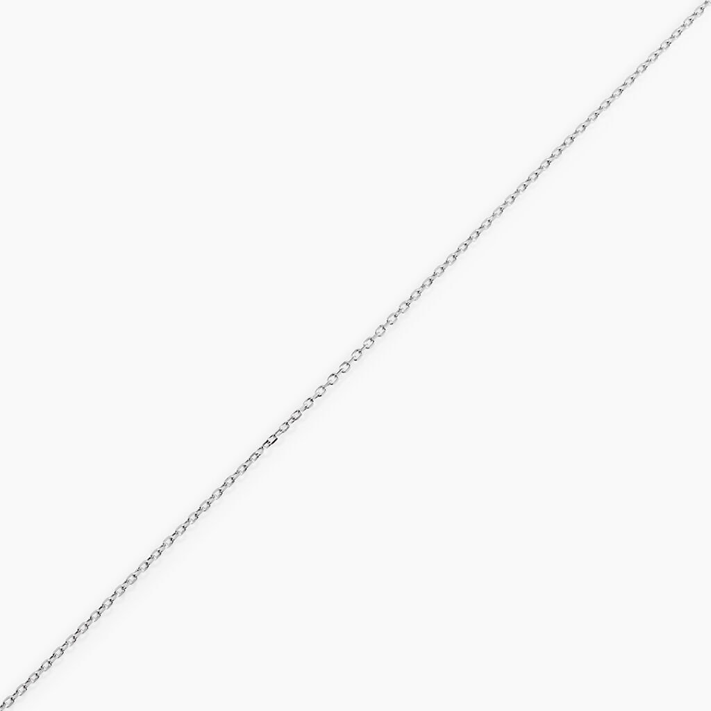 Chaîne Igoa Maille Forçat Diamantee Or Blanc - Chaines Femme | Histoire d’Or