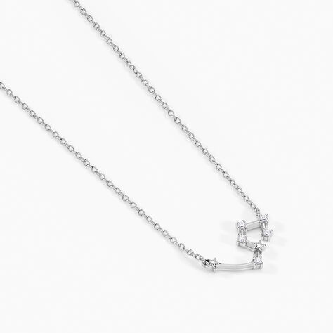 Collier Vega Argent Blanc Oxyde De Zirconium - Colliers Zodiaque Femme | Histoire d&rsquo;Or