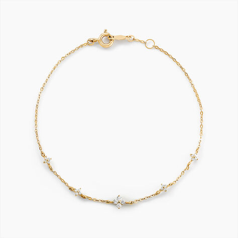 Bracelet Falling Star Or Jaune Oxyde De Zirconium - Bracelets  | Histoire d’Or