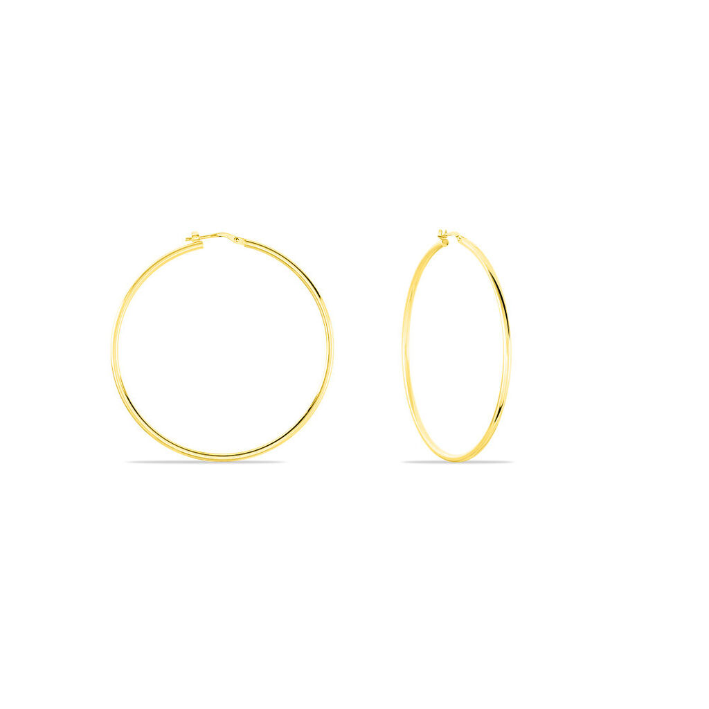 Créoles Verania Or Jaune - Boucles d'oreilles créoles Femme | Histoire d’Or