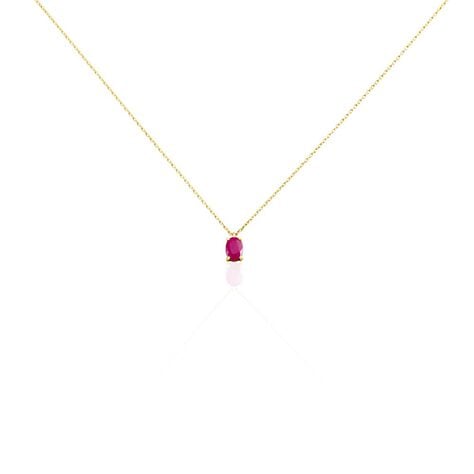 Collier Ovale Or Jaune Rubis - Colliers Femme | Histoire d’Or
